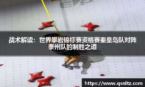 战术解读：世界攀岩锦标赛资格赛秦皇岛队对阵泰州队的制胜之道